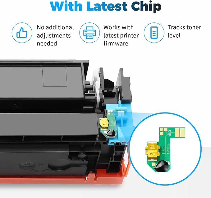 215A Toner Cartridges 2 Pack (with Chip) Replacement for HP 215A Black Toner Cartridge W2310A Compatible for HP Color Pro MFP M182nw MFP M183fw M182 M183 M155 Printer (2 Black)