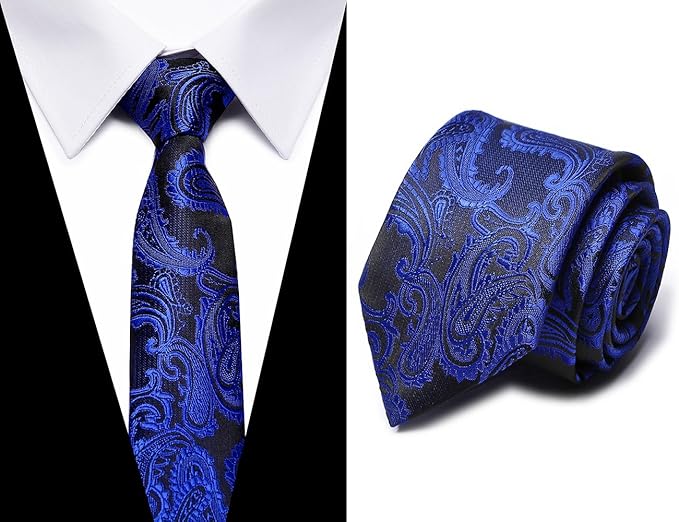 Tie For Men Necktie Woven Jacquard Neck Ties Set 6 PCS