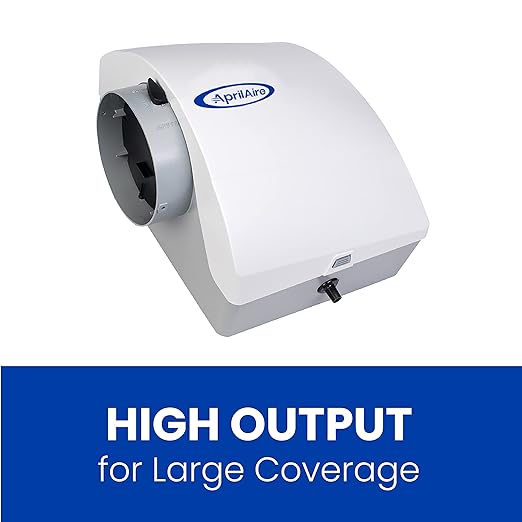 AprilAire 600M 17-gal. Whole-House Large Bypass Evaporative Humidifier with Manual Control for up to 5,000 sq. ft. + AprilAire Model 5843 Humidifier Installation Kit