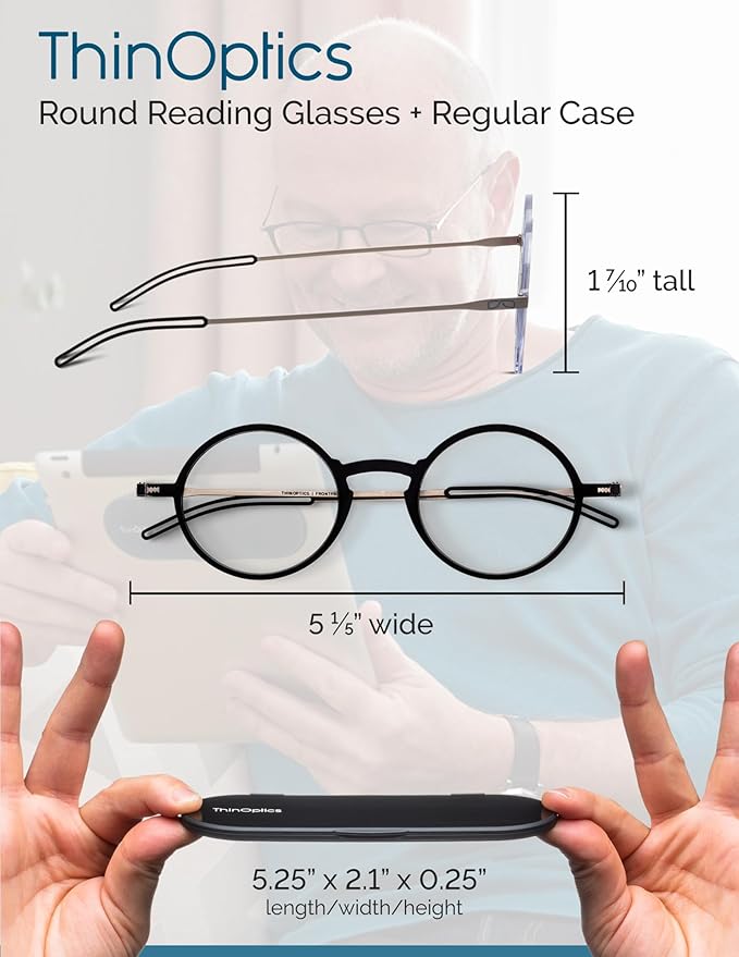 ThinOptics Rectangular Reading Glasses