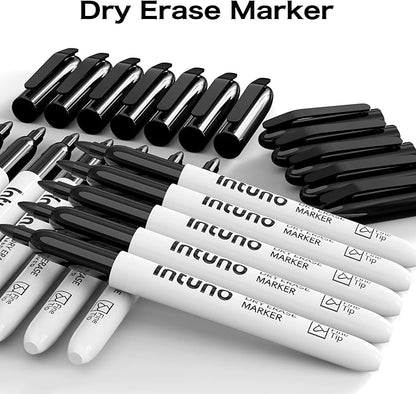 Dry Erase Markers, 108 Count Black, Fine tip, Low-Odor, Perfect for Office, Teaching, Meeting, Presentation, Classroom, Home