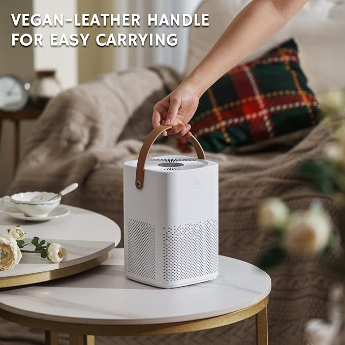 Airthereal ADH70 True HEPA Filter Air Purifier for Desktop, Bedroom and Car with Sleep Mode, Removes Allergies, Dust, Pollen, Smoke and Odor, Type-C USB power cable, Day Dawning, White (2-Pack)