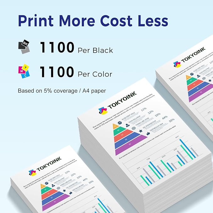 TOKYOINK 822XL Ink Cartridges Combo Pack Remanufactured Replacement for Epson 822 Ink Cartridge T822XL for Workforce Pro WF-3820 WF-3823 WF-4820 WF-4830 WF-4833 WF-4834 Printers Ink (4 Pack)