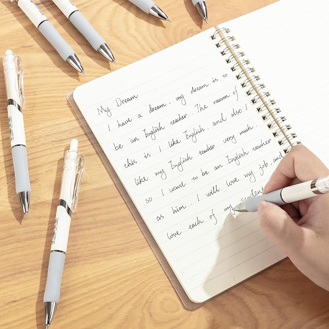 M&G 3 Pcs Gel Pens, 0.5mm Fine Point Smooth Writing Black Ink Gel Pens, Quick Dry Gel Ink Pens Large Capacity with Anti-Slip Grip, Ideal for Journaling Supplies School & Office