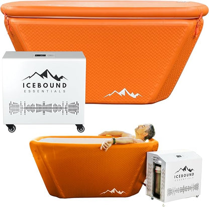 Ice Bath with Water Chiller - 1HP Efficient Hot and Cold Water Chiller for Ice Bath - Premium Ice Bath Tub with Chiller - WiFi - Filter - Ozone/UV - Cold Plunge with Water Chiller