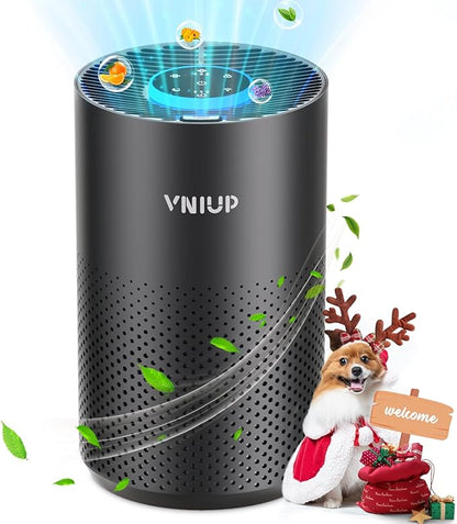 Air Purifiers for Bedroom Home up to 1000 ft², Vniup H14 True HEPA Room Air Purifiers for Bedroom, with Fragrance Function Sleep Mode& Light Mode Air Cleaner for Pet Dander Odor Dust Smoke