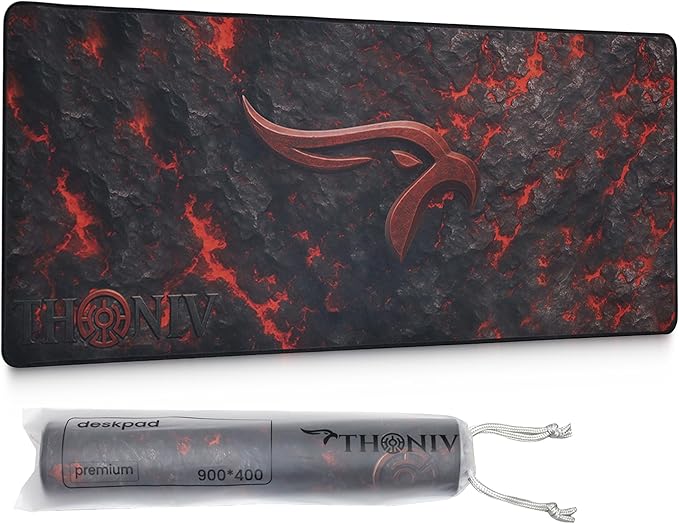 Gaming Mouse Pad XL Desk Mat 35.4x15.7 Inches – Large Mouse Mat with Non-Slip Rubber Base, Smooth Surface for Work & Play, Extended Desk Pad for Office or Gaming Setup