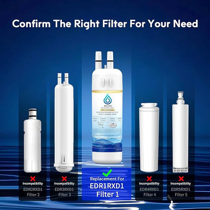 BELVITA Plus NSF/ANSI 53 Certified Water Filter Compatible with W10295370A, EDR1RXD1, WHR1RXD1, KAD1RXD1, Filter 1, W10295370, P4RFWB, P8RFWB2L, 46-9930, 46-9081 Refrigerator Water Filter, 3 Pack