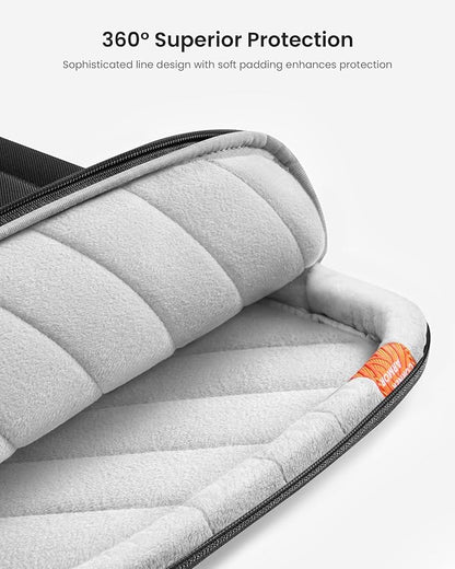 tomtoc 360 Protective Laptop Carrying Case Compatible with 14-inch MacBook Pro M5/M4/M3/M2/M1 Pro/Max 2025-2021, 12.9-13 Inch iPad Pro/Air, Water-Resistant MacBook Accessory Bag Sleeve