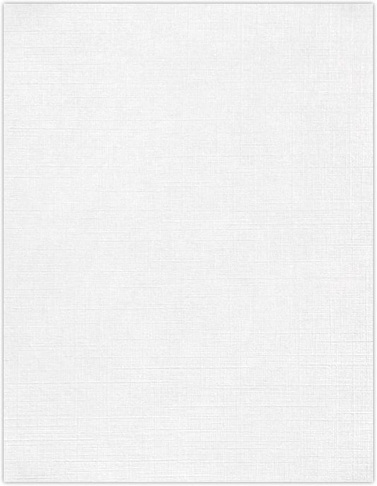 LUXPaper 8.5" x 11" Paper | Letter Size | White Linen | 24lb. (60lb. Text) | 500 Qty