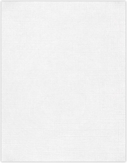 LUXPaper 8.5" x 11" Paper | Letter Size | White Linen | 24lb. (60lb. Text) | 250 Qty