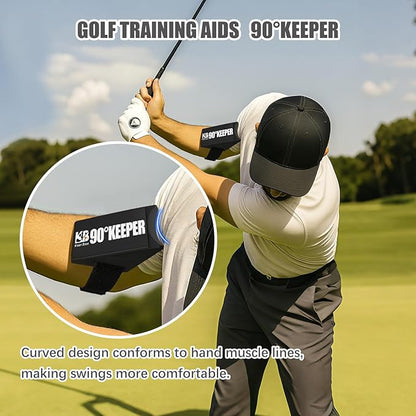 Golf Swing Trainer Aid, 90°Keeper Golf Posture Correction Training Aid, Professional Swing Accuracy Improvement Tool for Preventing Over Swinging