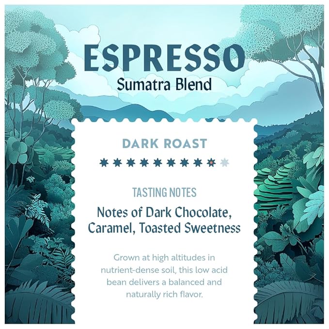 Clean Coffee Co. - Low Acid Medium-Dark Roast, Tested for Molds and Toxins, Papua New Guinea Blend, Notes of Milk Chocolate and Roasted Almonds (12 Ounce (Pack of 1), Espresso - Whole)