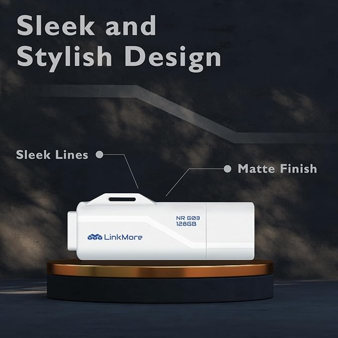 LinkMore NR G03 128GB USB 3.2 Gen2 Flash Drive, Read Speed up to 100MB/s