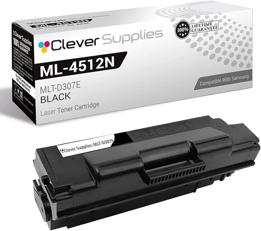 CS Replacement Toner Cartridge Compatible with Samsung ML-4512ND MLT-D307E Black ML-4512ND, ML-5012ND, ML-5017ND