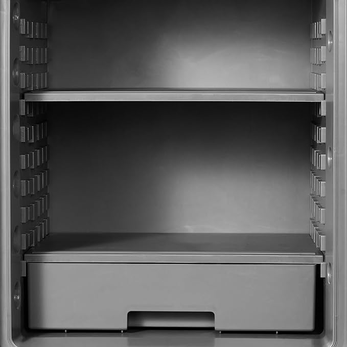 Amazon Basics Fireproof Safe and Waterproof Safe Box with Digital Electronic Lock, for Home Use, 2.13 Cubic Feet, 24"Hx20.87"Wx19"D, Black