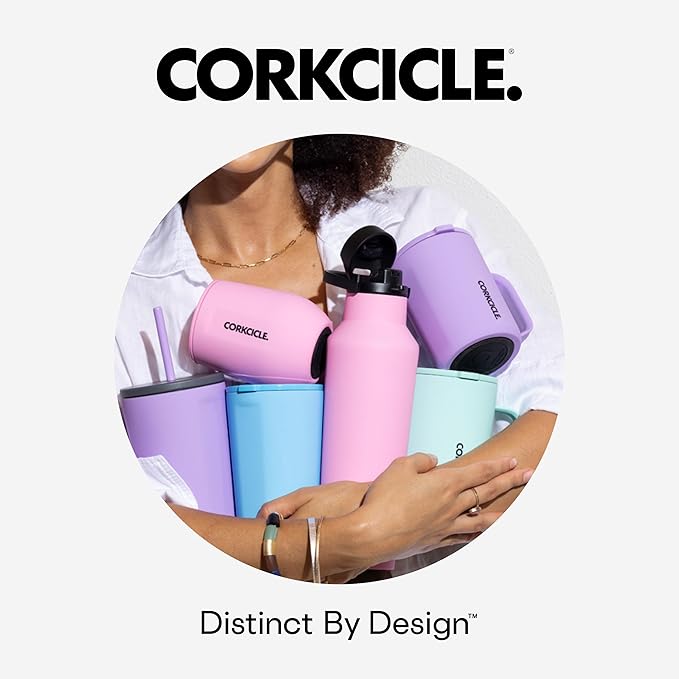 Corkcicle Classic Coffee Mug - Triple Insulated Stainless Steel for Travel - Shatter-Proof Lid - Keeps Drink Hot Over 3 Hours - Holiday Mug Gift - Great for Gifting Warmth - 16 oz - Steel Shadow