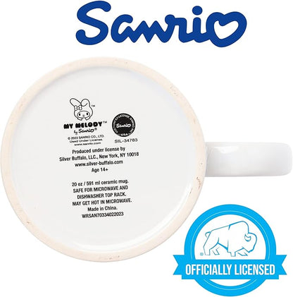 Silver Buffalo Sanrio Hello Kitty and Friends My Melody Ceramic Mug, 20 Ounces