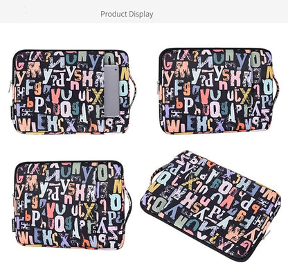 Laptop Sleeve 14 Inch,Waterproof Protective Notebook Case Briefcase Carrying Bag Compatible with MacBook,Acer,Asus, Dell,Lenovo,Microsoft,HP Laptop Cover (Letters, 12 inch)