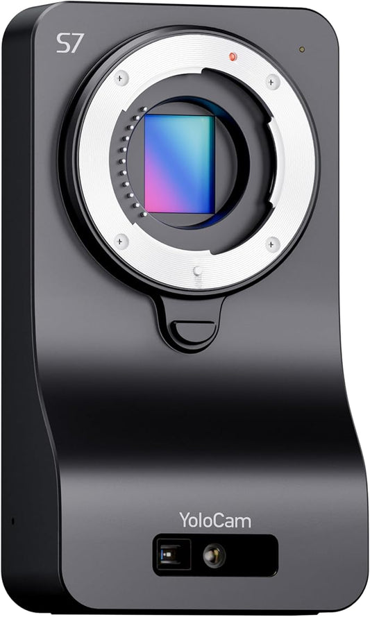 YOLOLIV YoloCam S7, 4K60 Live Streaming Camera with Interchangeable Lens, ToF AutoFocus, MFT Mount, HDMI Out & USB Out(Camera Only)