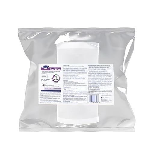 Oxivir Diversey 1 100850925 Disinfectant Cleaning Wipes, Pre-Moistened with Accelerated Hydrogen Peroxide AHP, Unscented, 160 Extra Large 11x12-Inch Wipes, 1-Refill Bag (Pack of 4)