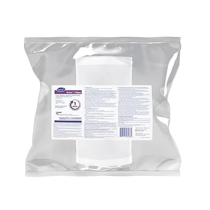 Oxivir Diversey 1 100850925 Disinfectant Cleaning Wipes, Pre-Moistened with Accelerated Hydrogen Peroxide AHP, Unscented, 160 Extra Large 11x12-Inch Wipes, 1-Refill Bag (Pack of 4)