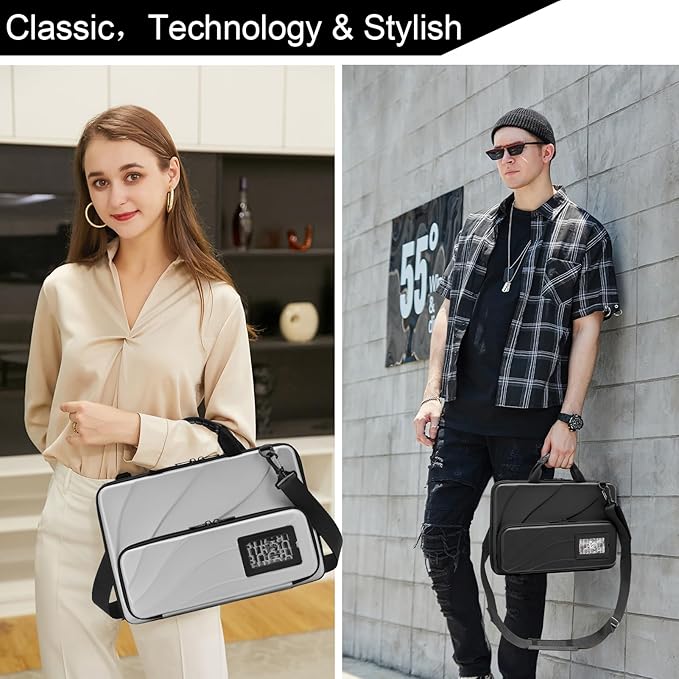 BUG 14.2-15.6 Inch Laptop Case Hard Shell, Protective Laptop Carrying Case with Stand for Heat Dissipation
