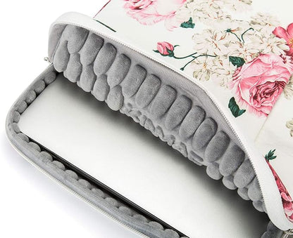 Kinmac 360° Protective Laptop Sleeve Case Bag Cover with Handle for MacBook Pro 16 inch,16 inch HP,Lenovo,Dell,ASUS,Acer Ultrabook and Business Laptop (Peony)