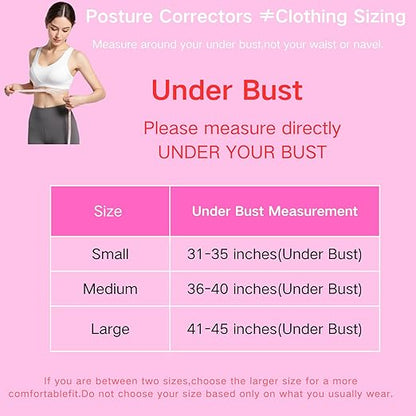 Back Brace Posture Corrector for Women - Adjustable Upper Posture Support Bras for Neck Shoulder Back Straightener - Comfortable Posture Corrector Invisilite Hunchback Slouching Under Clothes (Medium)