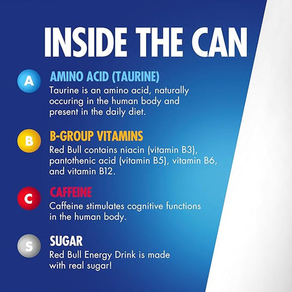 Red Bull Amber Edition Energy Drink, Strawberry Apricot, with 114mg Caffeine plus Taurine & B Vitamins, 12 Fl Oz, 6 Packs of 4 Cans (Pack of 24)