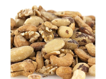 Freshly Roasted Mixed Nuts with Sea Salt (2 Lbs.) - A Delicious Sea Salted Mix of Macadamia Nuts, Cashews, Brazil Nuts, Almonds, Pecans & Walnuts - Farm Fresh Nuts Brand