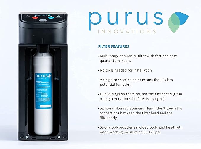 Countertop Water System, Tri-Temp, Self-Cleaning with Smartchill*, for Home or Small Office. Features Patented ThermaRinse/SmartChill Technology..*Requires Drain Connection