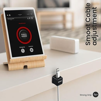 Magnetic Cable Clips 8 Pack Adhesive Cord Clips for Desk Wall Nightstand and for car Compact Cable Holders for Charging Cords