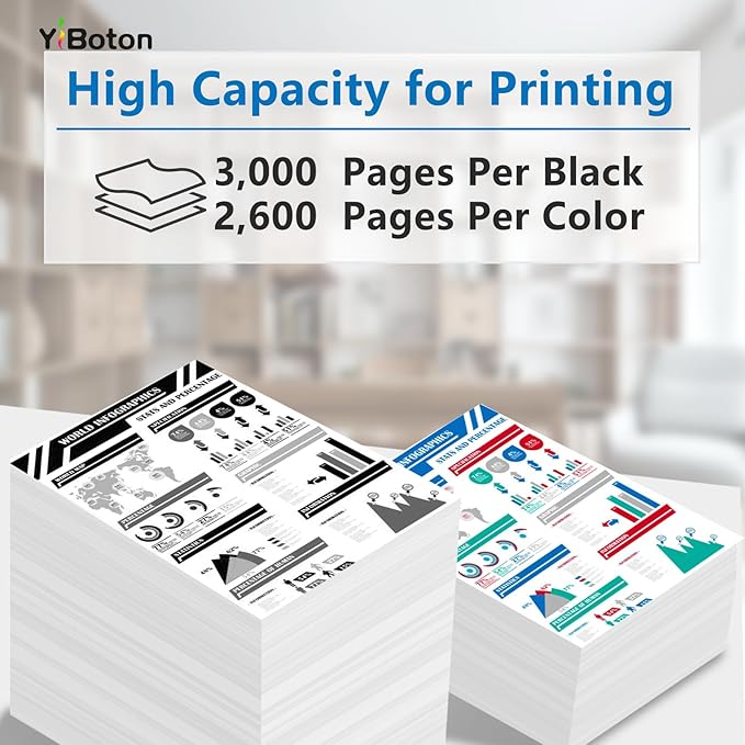 TK5442 TK-5442 High Capacity Toner Cartridge Compatible for TK-5442K TK-5442C TK-5442M TK-5442Y Replacement Kyocera MA2100cwfx and PA2100cwx Model Printer（5-Pack）