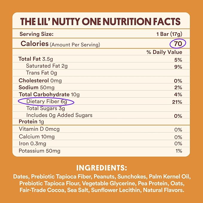 Harken Sweets The Lil’ Nutty Ones, Mini Oat Milk Chocolate Candy Bars with Peanuts, Sweetened with Dates, No Sugar Added, High Fiber, Gluten-Free, Plant-Based, 6 Pouches (30 Bars)