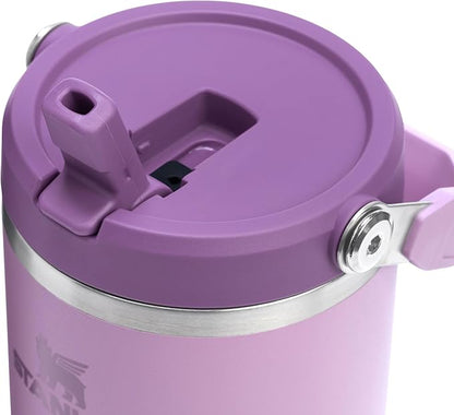 STANLEY IceFlow 2.0 Flip Straw Tumbler with Handle 40 oz | Twist On Lid and Flip Up Straw | Leak Resistant Water Bottle | Insulated Stainless Steel | BPA-Free | Lilac