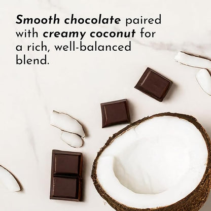 JUST INGREDIENTS Coconut Chocolate Protein Powder – 30-Serving Blend with 100% Grass-Fed Whey & Organic Plant Proteins – Creamy Coconut Cocoa Flavor – Supports Muscle Recovery, Energy*