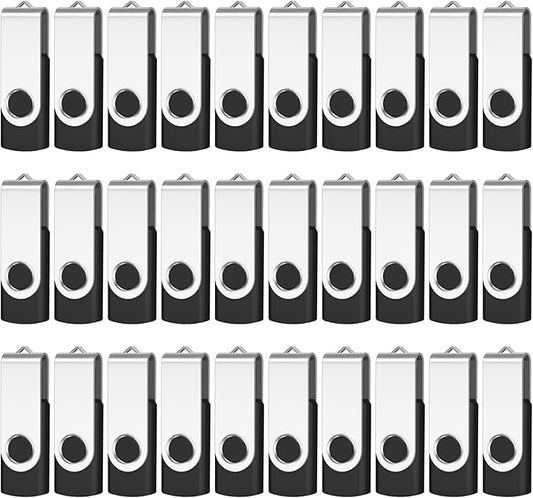 AreTop 8GB USB Flash Drive 100 Pack, Premium USB2.0 Thumb Drives Bulk USB Pendrive Memory Stick Jump Drive Flash Drives Bulk (100 Pack 8GB, Black)