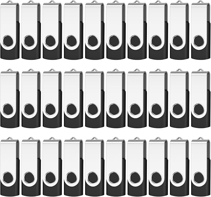AreTop 50 Pack 16GB USB Flash Drive, USB2.0 Bulk Flash Drives Thumb Drive 16G USB Drive 16GB Memory Stick, Black