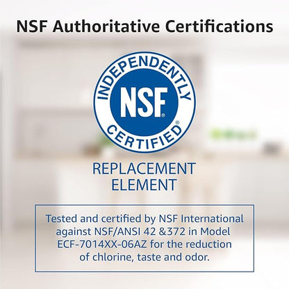 Overbest NSF Certified Pitcher Water Filter, Replacement for Brita® Pitchers and Dispensers, Brita® Classic 35557, OB03, Mavea® 107007, and More, Includes 4 Filters
