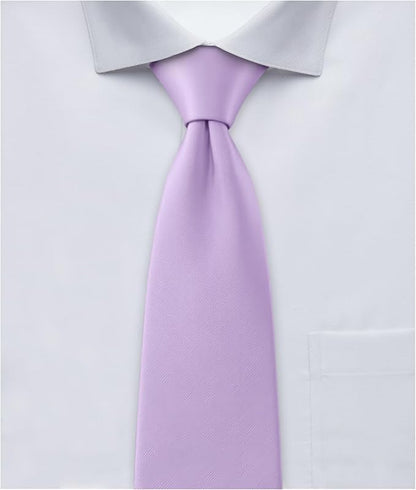 Jacob Alexander Solid Color Mens Tie - Soft-lined Necktie - Timeless Formal Look for Weddings and Business - (Regular Size)