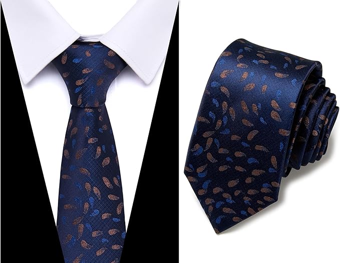 Tie For Men Necktie Woven Jacquard Neck Ties Set 6 PCS