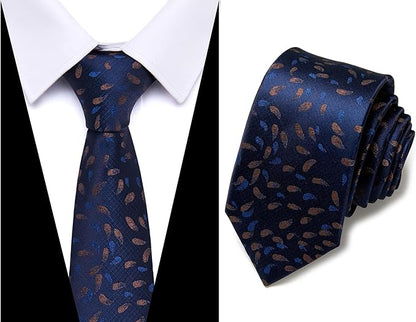 Tie For Men Necktie Woven Jacquard Neck Ties Set 6 PCS