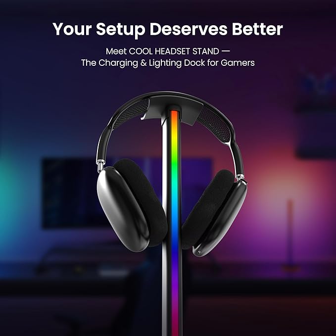 YEELIGHT RGB Smart Light Bars, Dual-Sided 16 Million Colors Gaming Backlight with Music Sync & App Control, 16" Immersive 3-Side Lighting, Real-Time Game Sync, PC/Room Decor