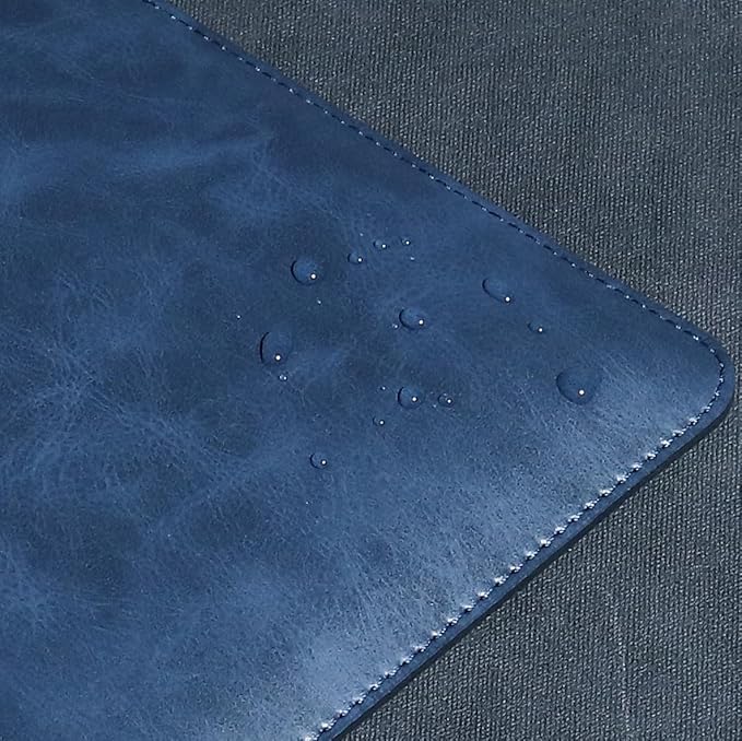 Leather Laptop Sleeve Compatible with MacBook Pro 14 Inch M4 M3 M2 M1 Pro/Max Case,Slim and Durable Waterproof Protective Cover for 13-14 Inch Notebook Computer Cover,Blue