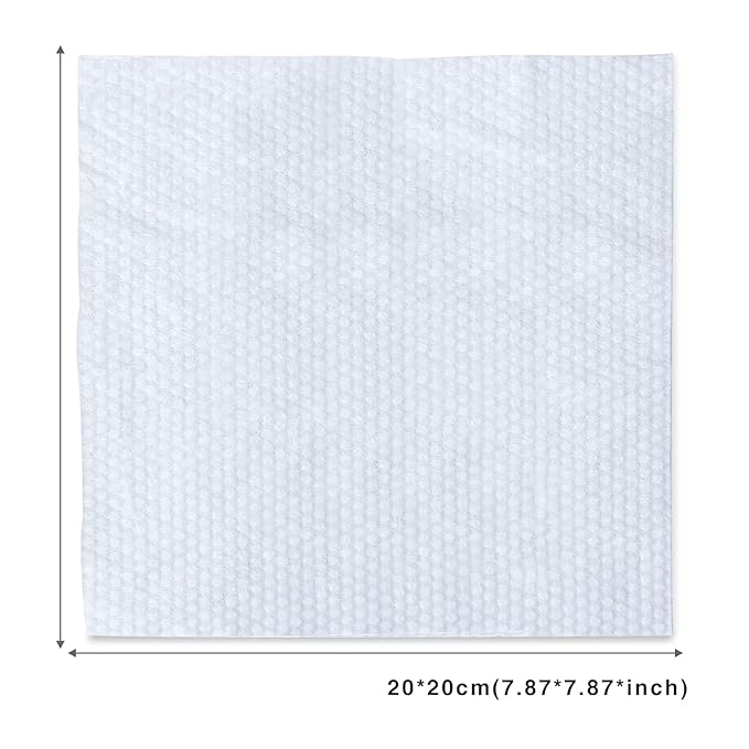 MSOEUESO Cotton Facial Tissues – 100-Count Soft Disposable Face Towels for Sensitive Skin, Makeup Removal & Desk Skincare
