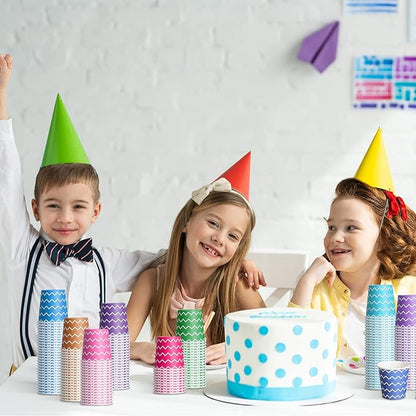 Mumufy 1500 Pieces Colorful Disposable Mouthwash Cups 5oz Disposable Bathroom Cups, Small Cups Mini Paper Cups for Parties, Picnics, Barbecues, Travel and Events, 15 Colors