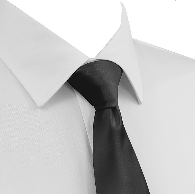 trilece Ties for Men - Men's Solid Color Ties - Formal Neckties for Men - Neck Tie for Man