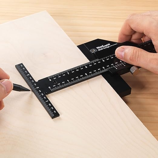 Scriber Gauge 600mm – Long Metric Measuring and Marking Tool, Layout Gauge, CNC Aluminum Ruler for Woodworking, Joinery, Cabinet, Framing and Furniture (New Version)