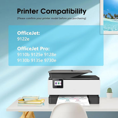936XL 936e Ink Cartridges Combo Pack Compatible for HP 936 Ink Cartridges Work with OfficeJet 9122e; OfficeJet Pro 9110b, 9125e, 9128e, 9130b, 9135e; OfficeJet Pro Wide Format 9730e